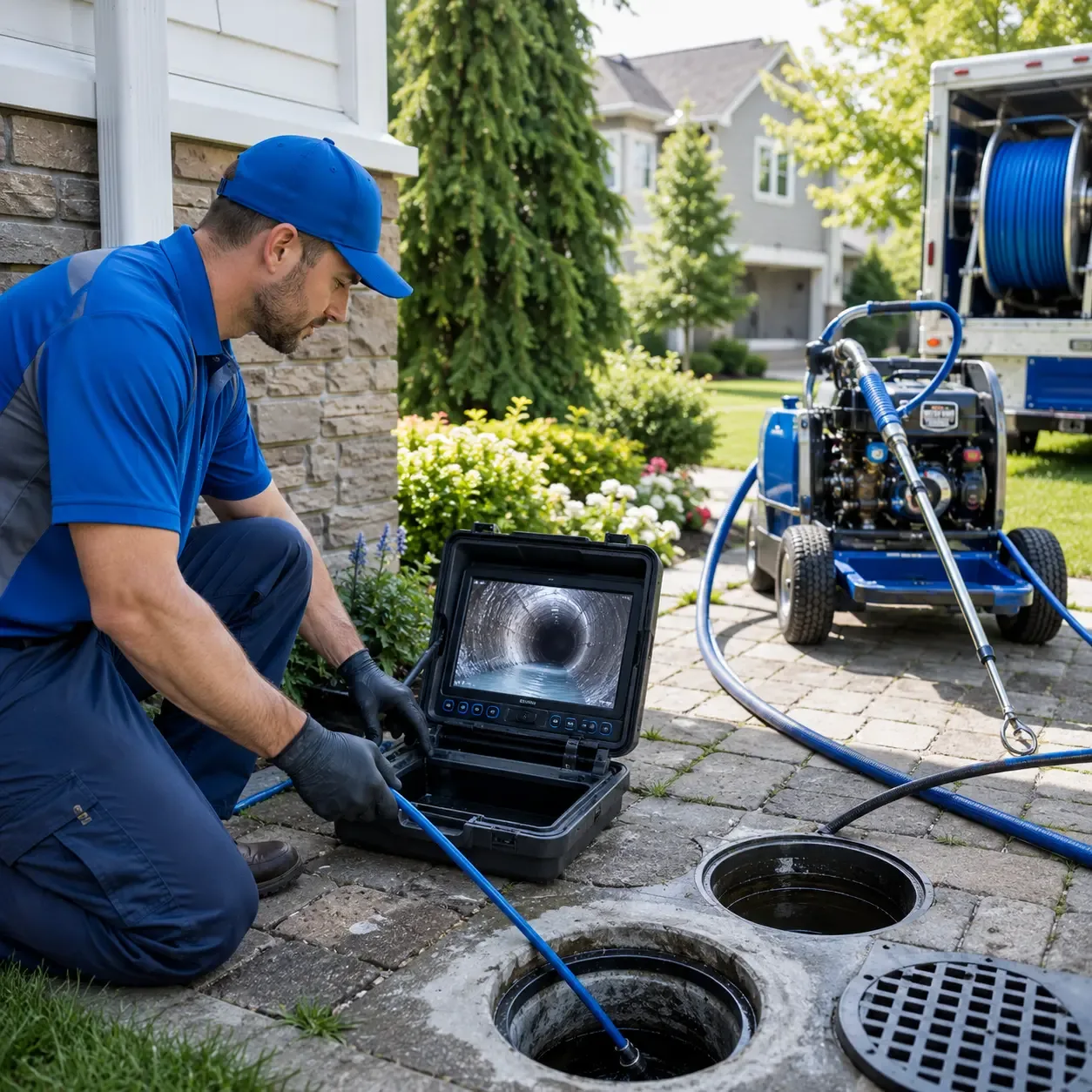 Outdoor drain cleaning professionals serving Nutley, NJ