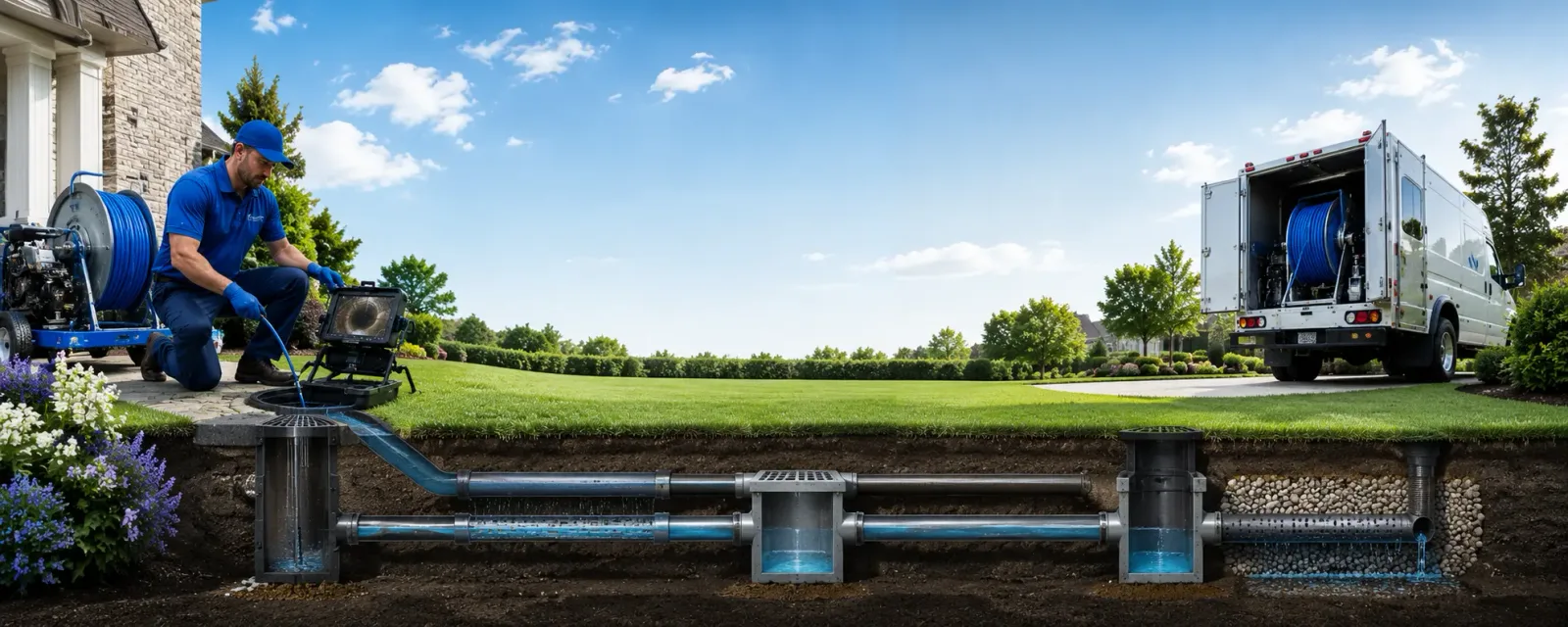 Outdoor drain cleaning information for Nutley, NJ